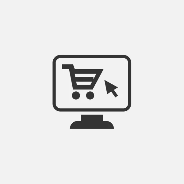 Online Shopping Icon Illustration Icon Eps — Stock Vector