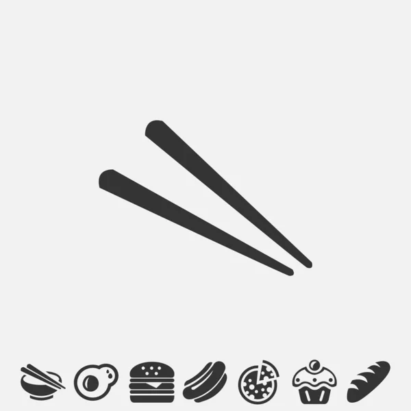 Chopsticks Icon Illustration Icon Eps —  Vetores de Stock