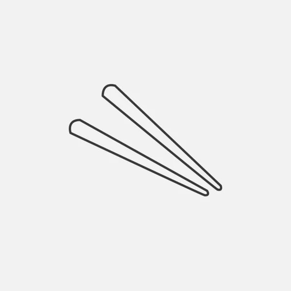 Chopsticks Icon Illustration Icon Eps — Image vectorielle