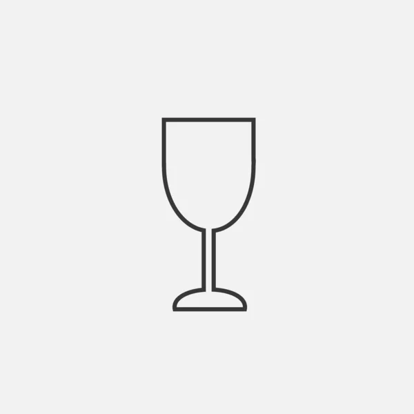 Wine Glass Icon Illustration Icon Eps — Stock Vector