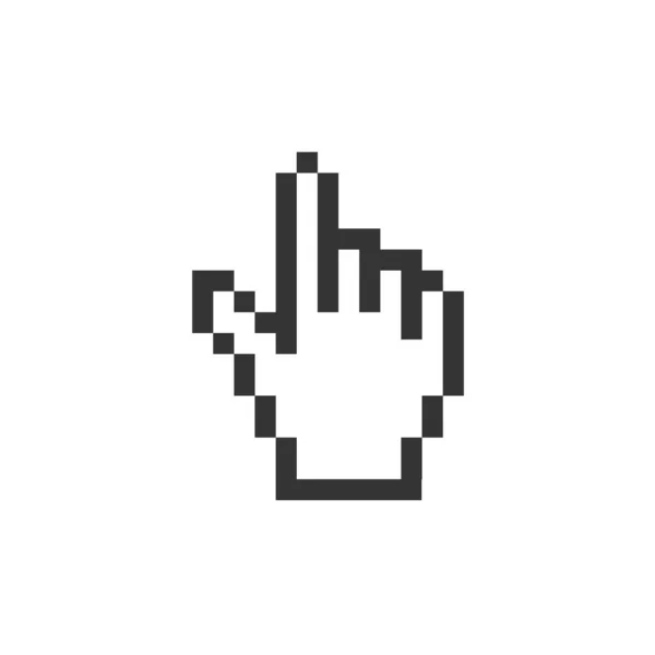 Cursor Hand Pictogram Vector Illustratie Symbool Voor Website Grafisch Ontwerp — Stockvector