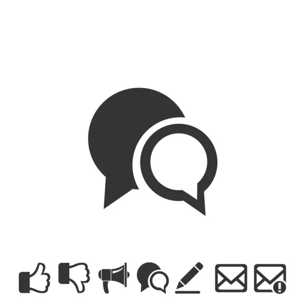 Bericht Bel Pictogram Vector Illustratie Symbool Voor Website Grafisch Ontwerp — Stockvector