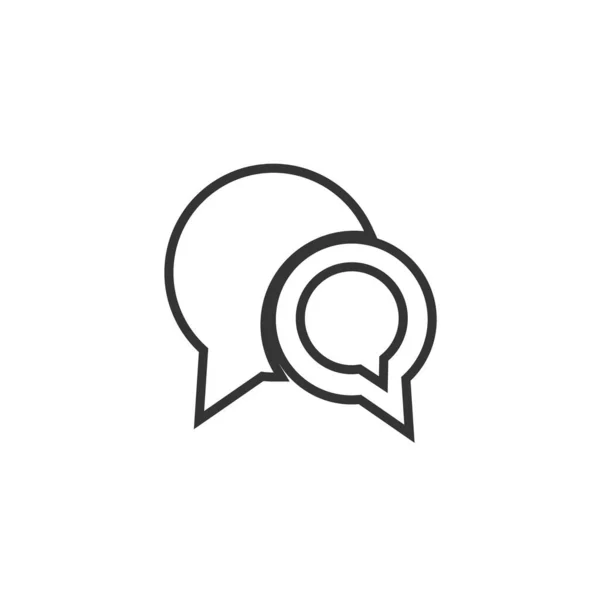 Symbol Ilustracji Wektora Bańki Wiadomości Dla Strony Internetowej Projektu Graficznego — Wektor stockowy