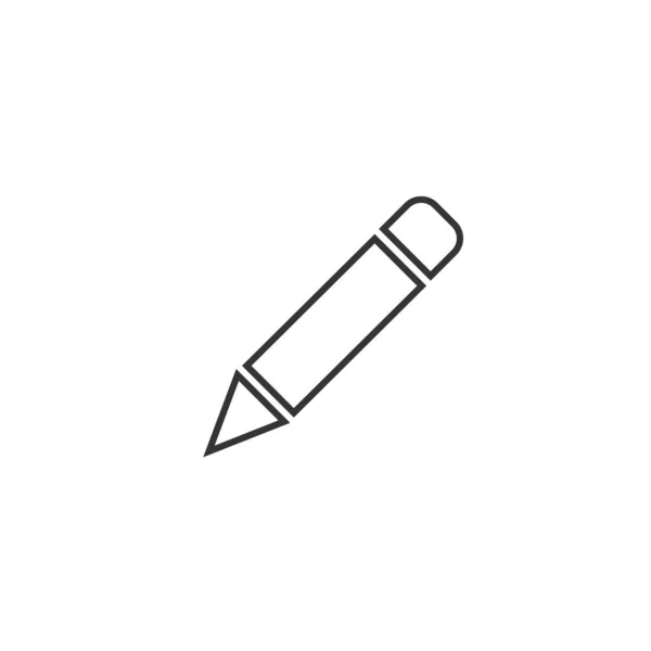 Значок Олівця Векторна Ілюстрація Символ Веб Сайту Графічного Дизайну — стоковий вектор