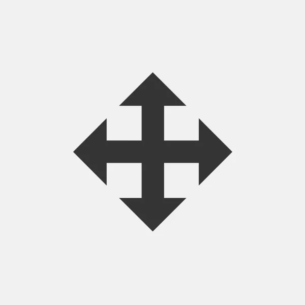 Redimensionar Ícone Símbolo Ilustração Vetorial Para Site Design Gráfico — Vetor de Stock
