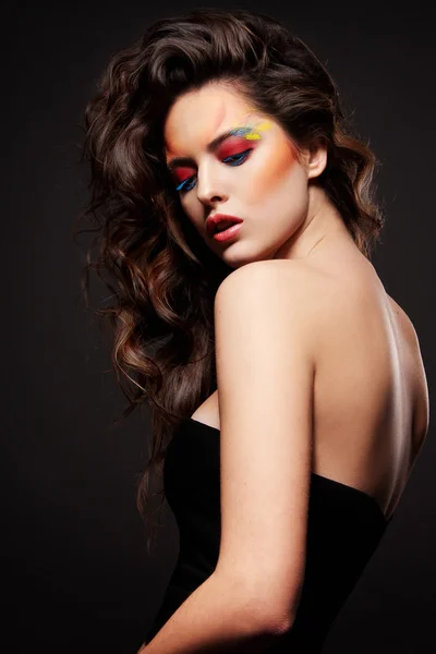 Female model with art make up — Stock Photo, Image