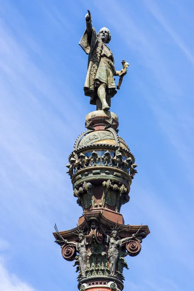 Monumento a Cristóbal Colón, Barcelona — Foto de Stock