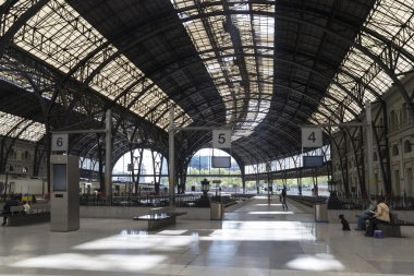 Barcelona'da tren istasyonu