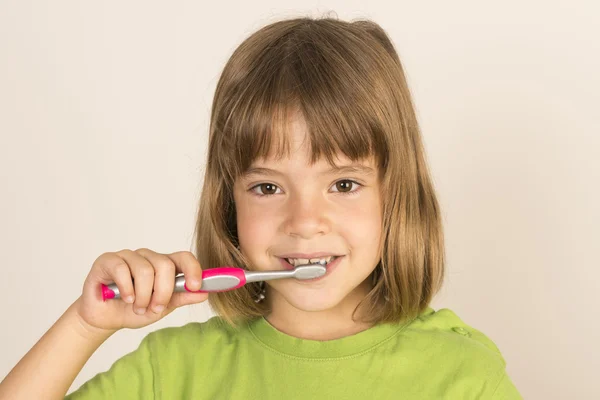 Mantener mis dientes sanos — Foto de Stock