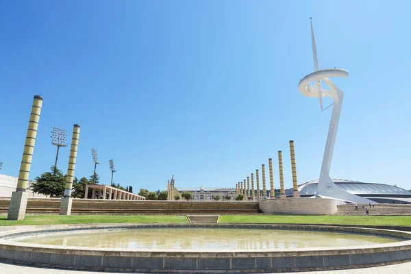 Torre delle telecomunicazioni di Calatrava e Palau Sant Jordi — Foto Stock