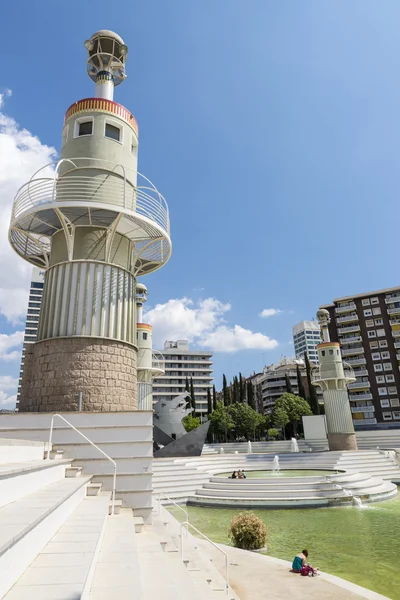 Spanje industriepark, barcelona — Stockfoto