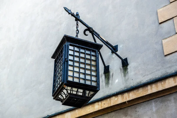 Medieval Style Wrought Iron Lantern Old Town Warsaw Poland — Stock Photo, Image