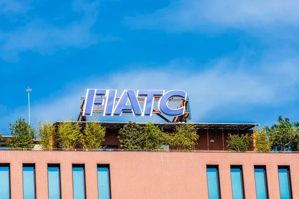 Barcelona Spain February 2022 Facade Sign Headquarters Insurance Company Fiatc — Stock Photo, Image