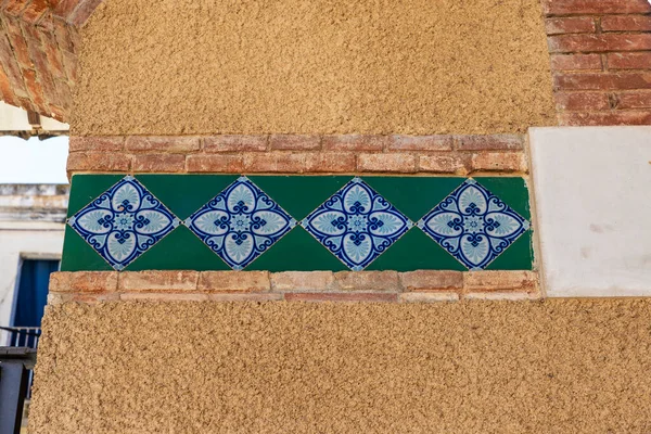 Decorated Tiles Old Slaughterhouse Tortosa Catalan Modernism Building Tortosa Tarragona — Stock Photo, Image