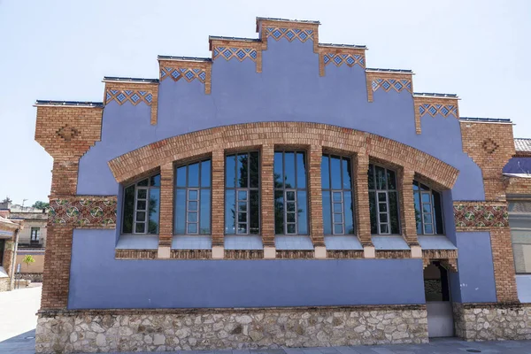Fasáda Starého Jatka Tortosa Katalánský Modernismus Budovy Tortosa Tarragona Katalánsko — Stock fotografie