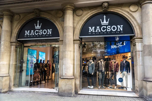 Барселона Испания Октября 2022 Года Мбаппе Магазина Одежды Macson Фасонале — стоковое фото