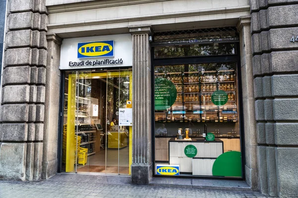 Barselona Spanya Ekim 2022 Diagonal Bulvarı Nda Bir Ikea Mobilya — Stok fotoğraf