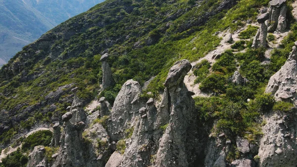 自然現象と自然の奇跡の石キノコは川 Chulyshman 近くアルタイ山脈の岩します。シベリア、ロシア — ストック写真