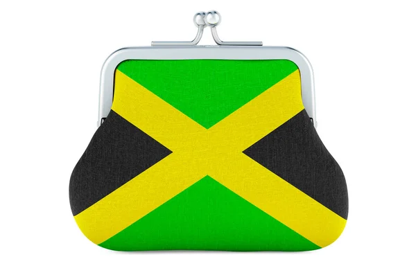 Сумочка Флагом Ямайки Бюджет Инвестиции Финансовые Банковская Концепция Ямайке Рендеринг — стоковое фото
