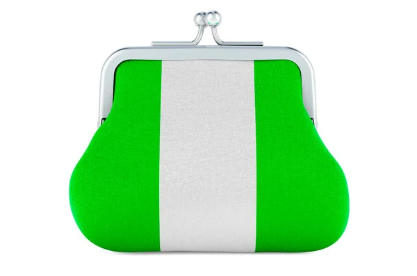 Portmonetka Nigeryjską Flagą Koncepcja Budżetowa Inwestycyjna Lub Finansowa Bankowa Nigerii — Zdjęcie stockowe