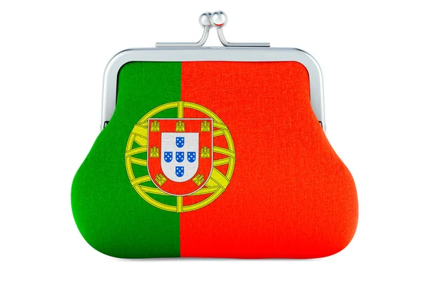 Pénztárca Portugál Zászlóval Költségvetés Beruházás Vagy Pénzügyi Banki Koncepció Portugáliában — Stock Fotó