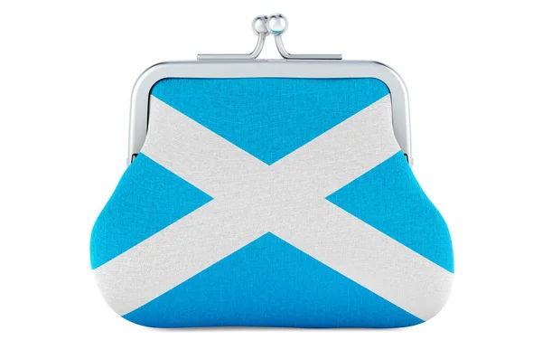 스코틀랜드 국기와 금융등은 스코틀랜드의 개념이다 백인들에게 렌더링 — 스톡 사진