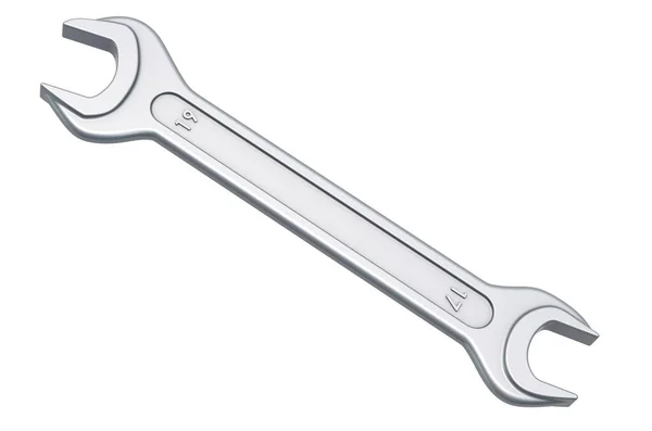 Wrench Moersleutel Rendering Geïsoleerd Witte Achtergrond — Stockfoto