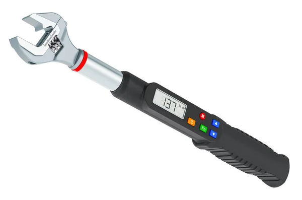 Drive Electronic Torque Wrench Rendering Isolated White Background — Foto Stock