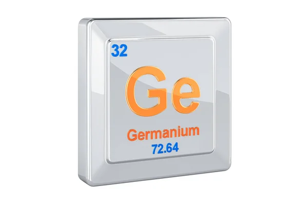 Germanium Signe Chimique Rendu Isolé Sur Fond Blanc — Photo