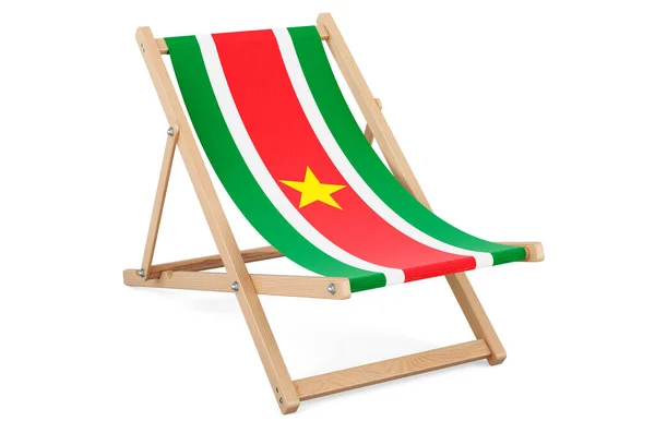 Palubní Vozík Surinamskou Vlajkou Surinam Dovolená Zájezdy Cestovní Balíčky Koncept — Stock fotografie