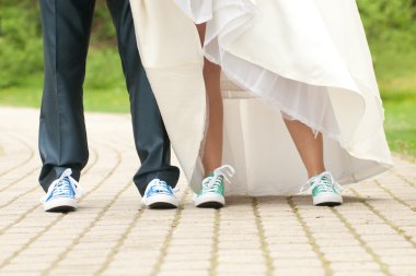 pieds de la mariée et le mariéGelin ve damat'ın ayakları