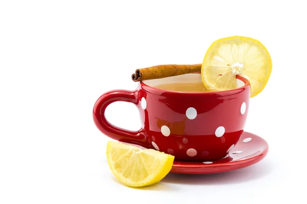 一杯柠檬茶和肉桂茶 图库图片