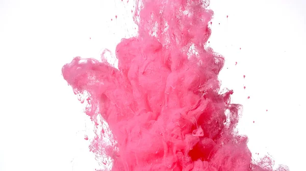 Fantastico Sfondo Astratto Vernici Rosa Sono Mescolate Acqua Nuvola Colorata — Foto Stock