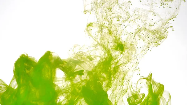 Hermoso Fondo Abstracto Las Pinturas Verdes Mezclan Agua Tinta Acuarela —  Fotos de Stock