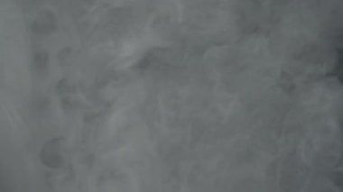 Suda beyaz suluboya mürekkep karışımı. Soyut, meditasyon yapan, rahatlatıcı bir arka plan. Süt mürekkebi dalgalarının yavaş hareketi. Duman perdesi. Ekran Koruyucu.