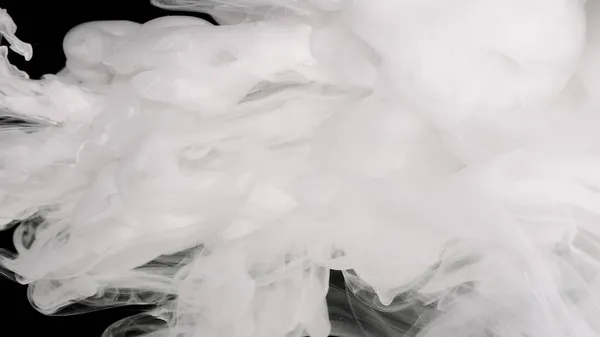 Nuvem Branca Tinta Tinta Aquarela Branca Misturada Água Sobre Fundo — Fotografia de Stock