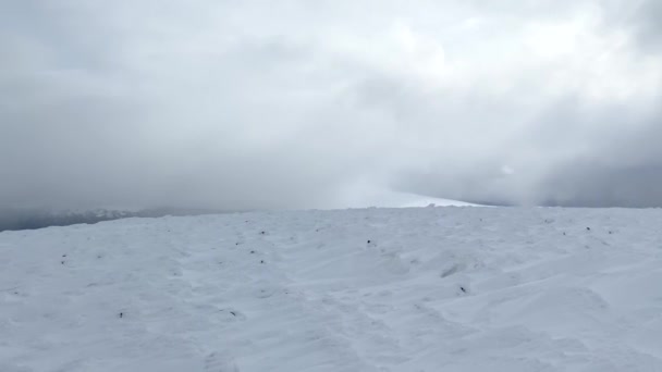 Panorama Snow Covered Forests Fields Hills Slopes Beautiful Winter Landscape — Vídeos de Stock