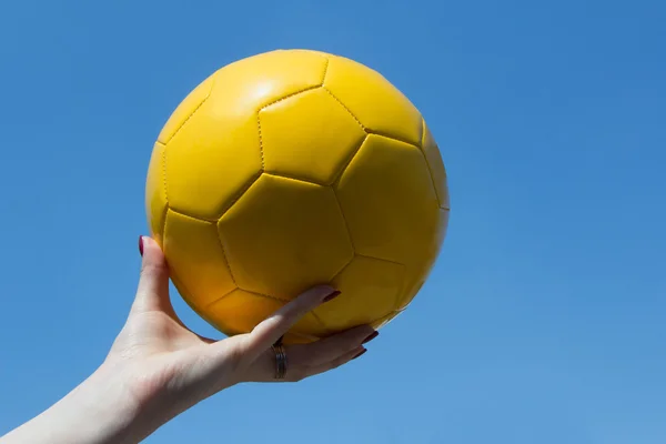 Balão amarelo — Fotografia de Stock