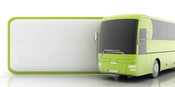 Concepto Viaje Bus Render Ilustración — Foto de Stock