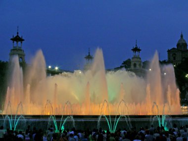 Light and music at Magic Fountain of Montjuïc