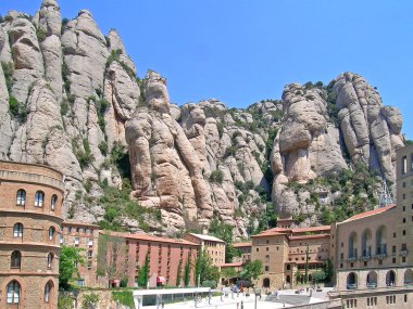 Santa Maria de Montserrat abbey clipart