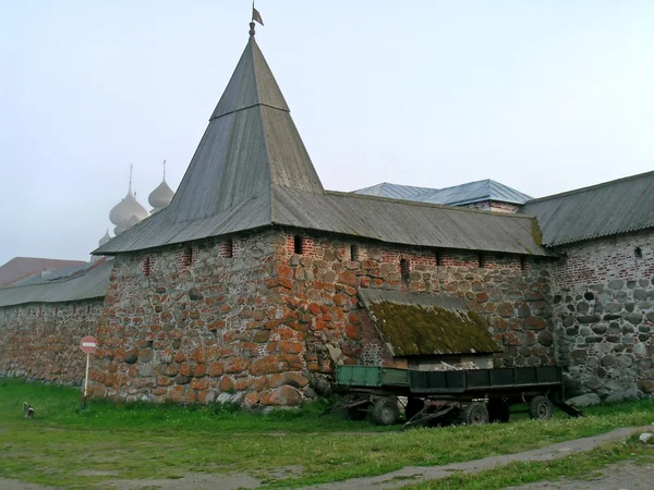Za murami klasztoru Sołowiecki — Zdjęcie stockowe
