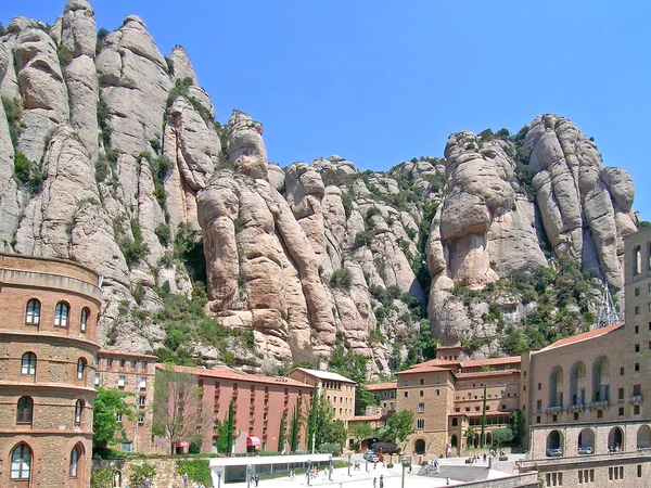 Santa Maria de Montserrat修道院 图库照片