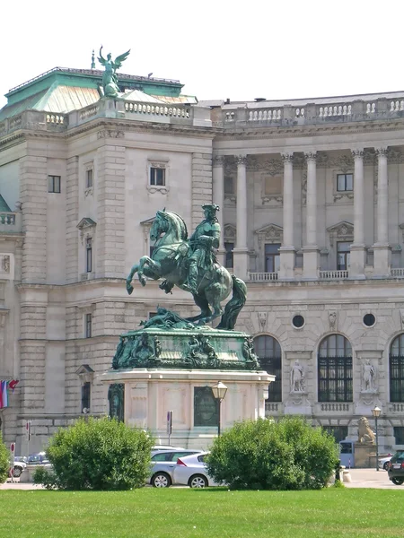 La statua del principe Eugenio di Savoia — Foto Stock