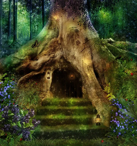 The house in the tree — Stock Photo, Image