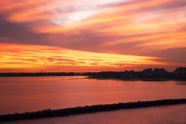 Miami por do sol — Fotografia de Stock