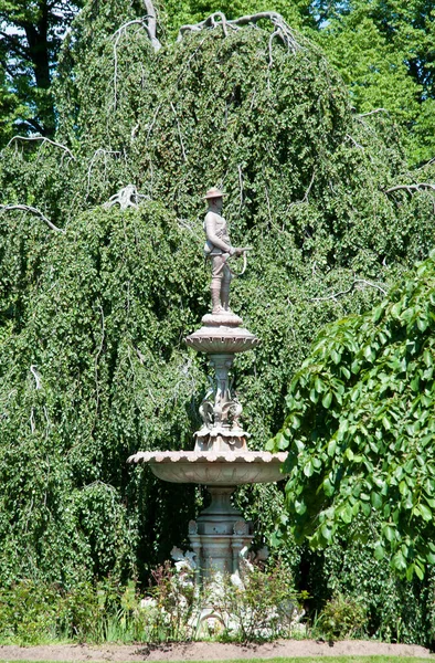 位于新斯科舍省哈利法克斯市中心公共公园的一个装有一战士兵的老喷泉 — 图库照片