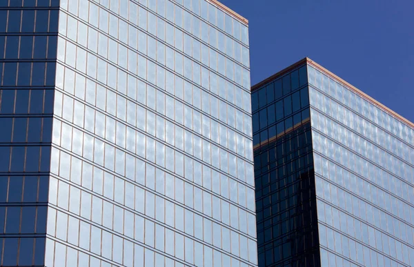 Absztrakt Kilátás Modern Üveg Borított Felhőkarcolók Honolulu Belvárosában Hawaii — Stock Fotó