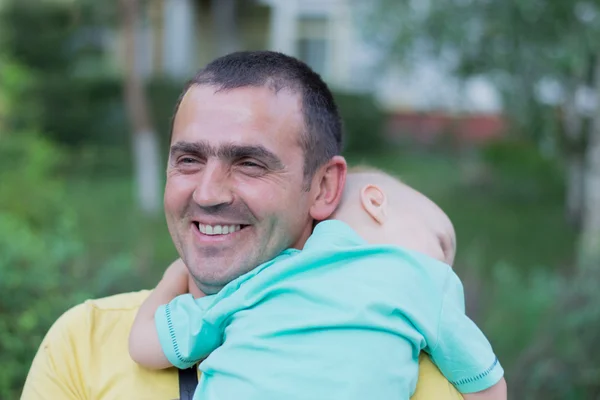 Dad with little son — Stock Photo, Image