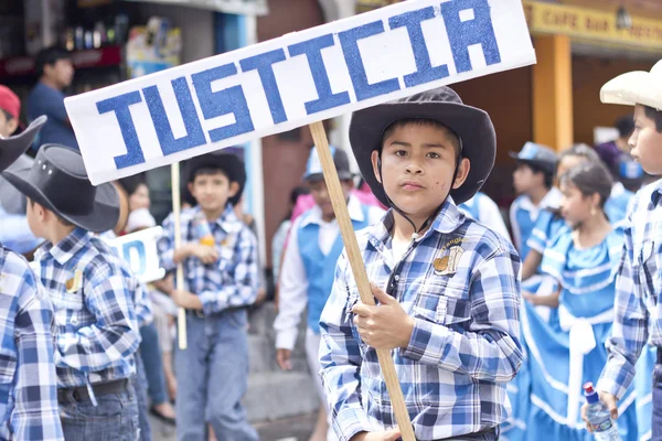 Diákok school-parade — Stock Fotó